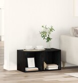 VidaXL TV-kast met opslag 2 pcs Zwart 37 x 35 x 37 cm Bewerkt hout