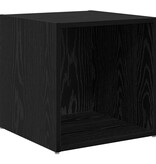 VidaXL TV-kast met opslag 2 pcs Zwart 37 x 35 x 37 cm Bewerkt hout