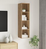 VidaXL TV-kast artisanaal eikenkleurig 37 x 37 x 142.5 cm Bewerkt hout