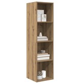 VidaXL TV-kast artisanaal eikenkleurig 37 x 37 x 142.5 cm Bewerkt hout