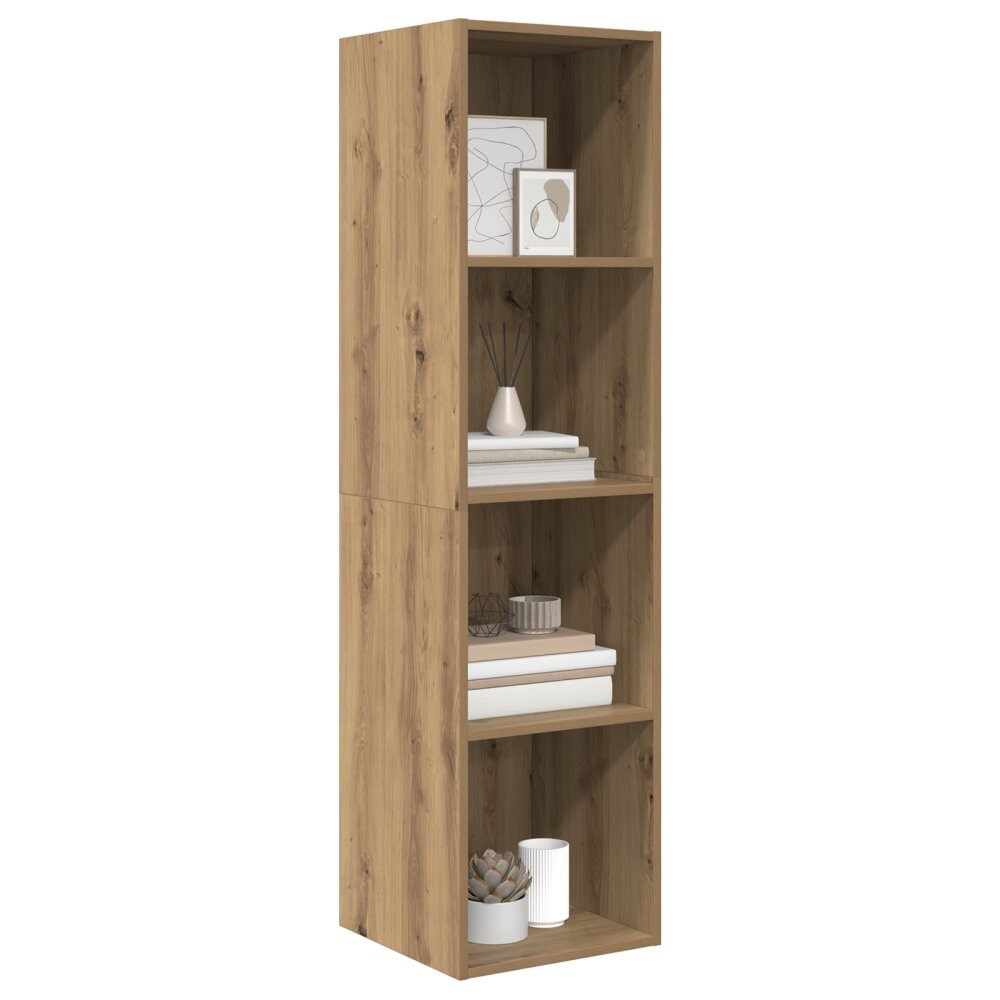 VidaXL TV-kast artisanaal eikenkleurig 37 x 37 x 142.5 cm Bewerkt hout