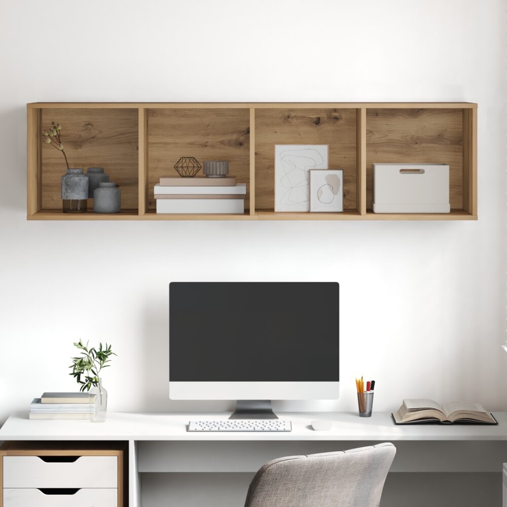 VidaXL TV-kast artisanaal eikenkleurig 37 x 37 x 142.5 cm Bewerkt hout