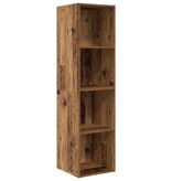 VidaXL TV-kast met plank Wandgemonteerd met opslag Oud hout 37 x 37 x 142.5 cm Bewerkt hout