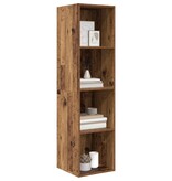 VidaXL TV-kast met plank Wandgemonteerd met opslag Oud hout 37 x 37 x 142.5 cm Bewerkt hout