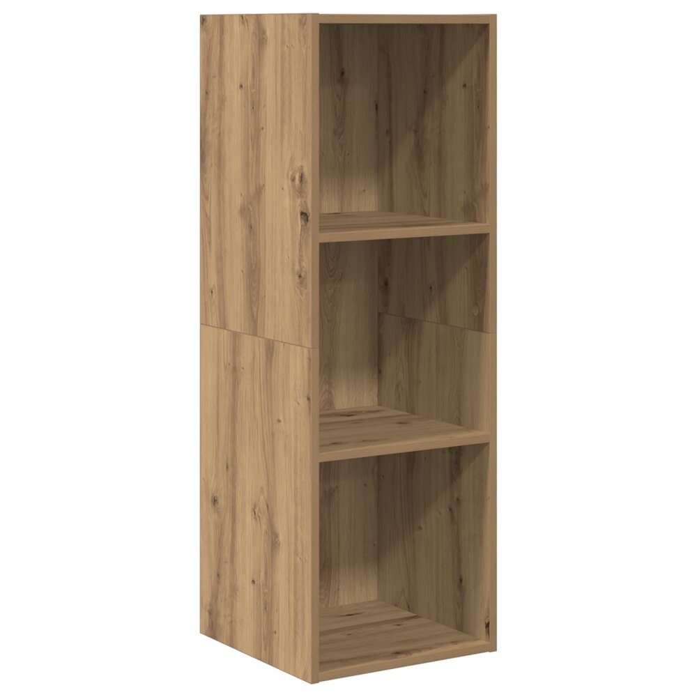 VidaXL TV-kast artisanaal eikenkleurig 37 x 37 x 107 cm Bewerkt hout