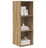 VidaXL TV-kast artisanaal eikenkleurig 37 x 37 x 107 cm Bewerkt hout