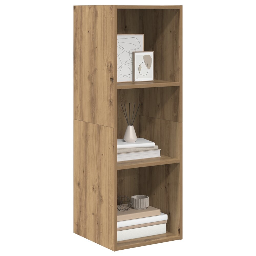 VidaXL TV-kast artisanaal eikenkleurig 37 x 37 x 107 cm Bewerkt hout