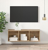 VidaXL TV-kast artisanaal eikenkleurig 37 x 37 x 107 cm Bewerkt hout