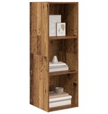 VidaXL TV-kast met plank Wandgemonteerd met opslag Oud hout 37 x 37 x 107 cm Bewerkt hout