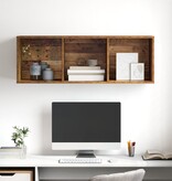 VidaXL TV-kast met plank Wandgemonteerd met opslag Oud hout 37 x 37 x 107 cm Bewerkt hout