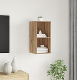VidaXL TV-kast artisanaal eikenkleurig 37 x 37 x 72 cm Bewerkt hout