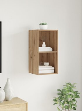 VidaXL TV-kast artisanaal eikenkleurig 37 x 37 x 72 cm Bewerkt hout