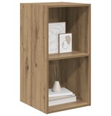 VidaXL TV-kast artisanaal eikenkleurig 37 x 37 x 72 cm Bewerkt hout