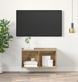 VidaXL TV-kast artisanaal eikenkleurig 37 x 37 x 72 cm Bewerkt hout