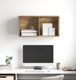 VidaXL TV-kast artisanaal eikenkleurig 37 x 37 x 72 cm Bewerkt hout