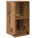VidaXL TV-kast met plank Wandgemonteerd met opslag Oud hout 37 x 37 x 72 cm Bewerkt hout