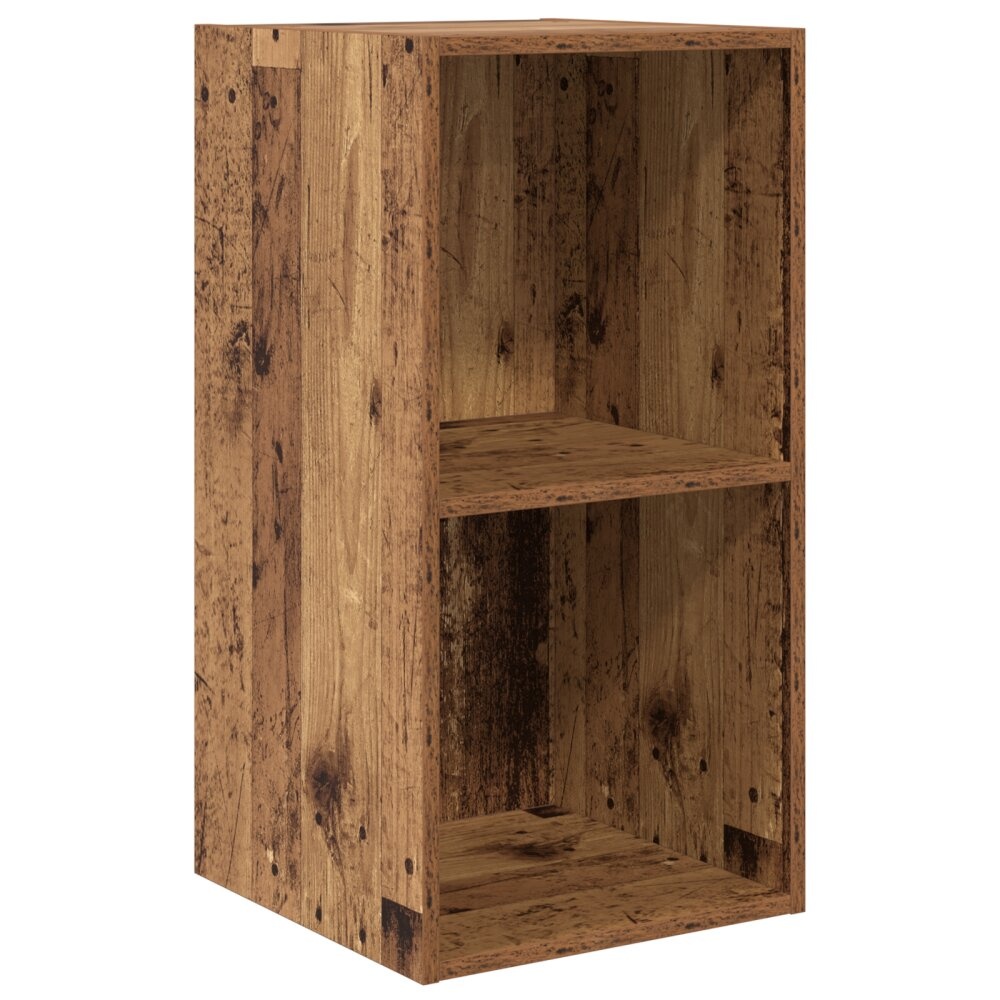 VidaXL TV-kast met plank Wandgemonteerd met opslag Oud hout 37 x 37 x 72 cm Bewerkt hout