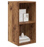 VidaXL TV-kast met plank Wandgemonteerd met opslag Oud hout 37 x 37 x 72 cm Bewerkt hout