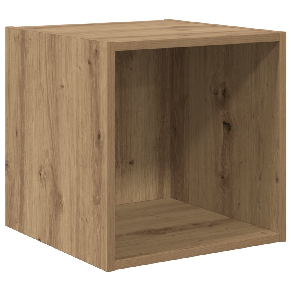 VidaXL Wandkast artisanaal eikenkleurig 37 x 37 x 37 cm Bewerkt hout