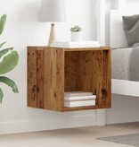 VidaXL Wandkast Oud hout 37 x 37 x 37 cm Bewerkt hout