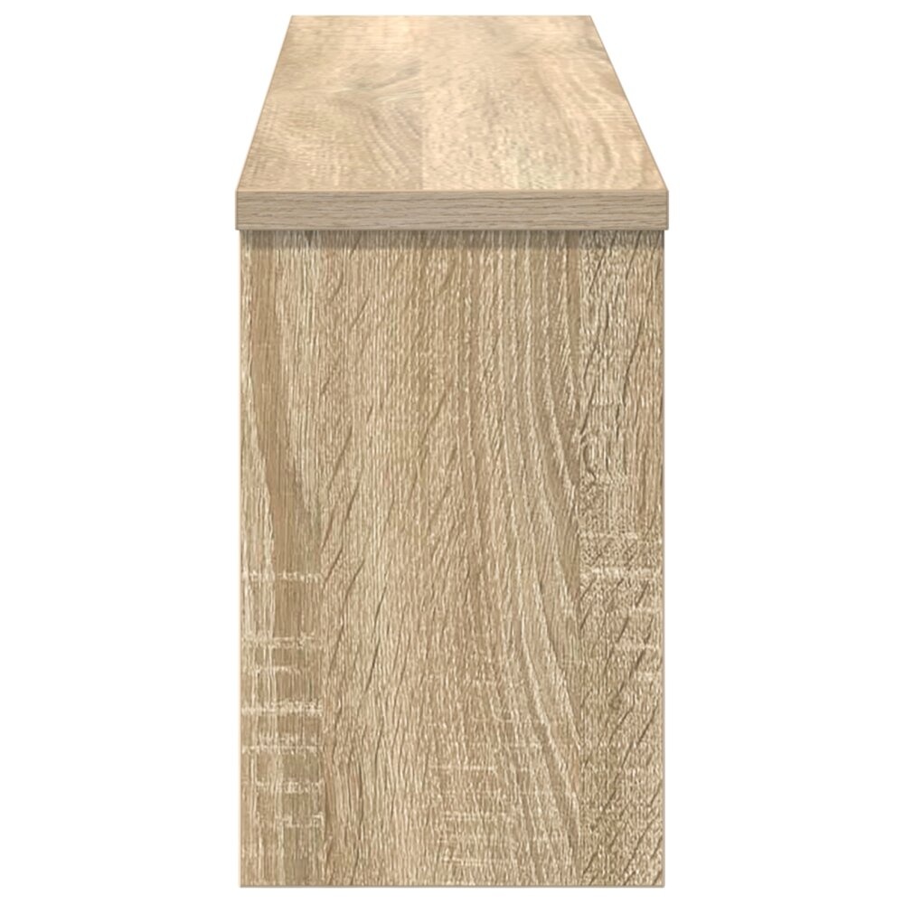 VidaXL Wandgemonteerde kapstok met plank Sonoma eiken 75 x 16 x 26 cm