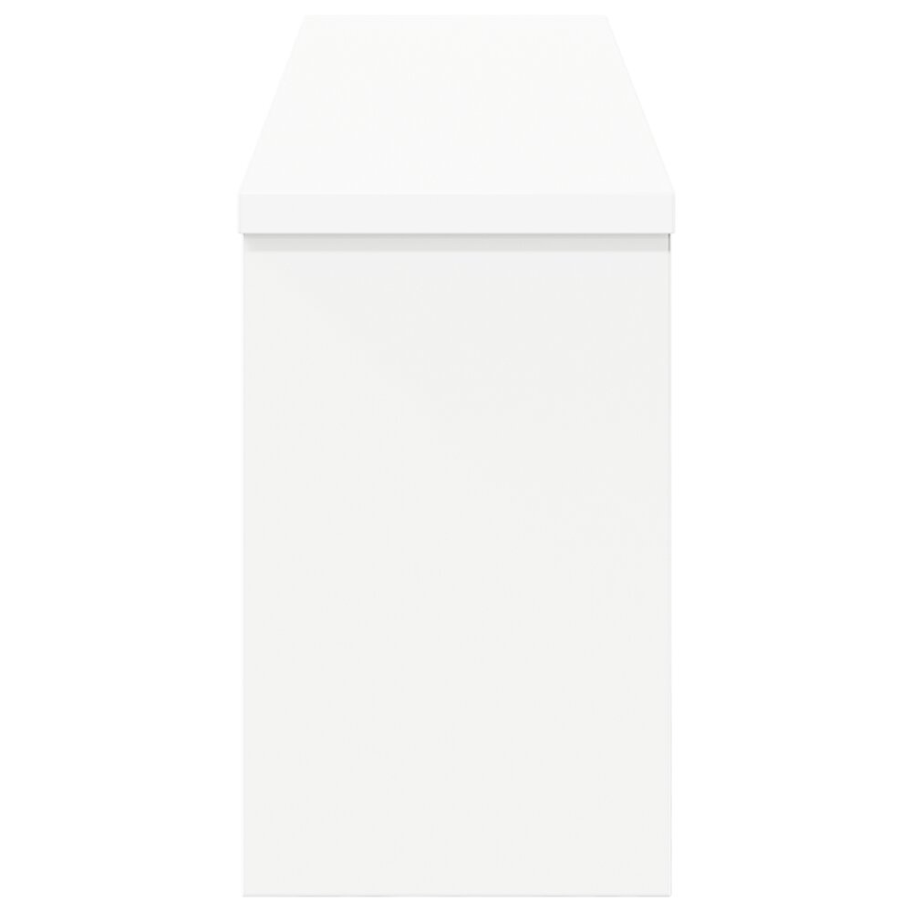 VidaXL Wandgemonteerde kapstok Wit 75 x 16 x 26 cm Bewerkt hout