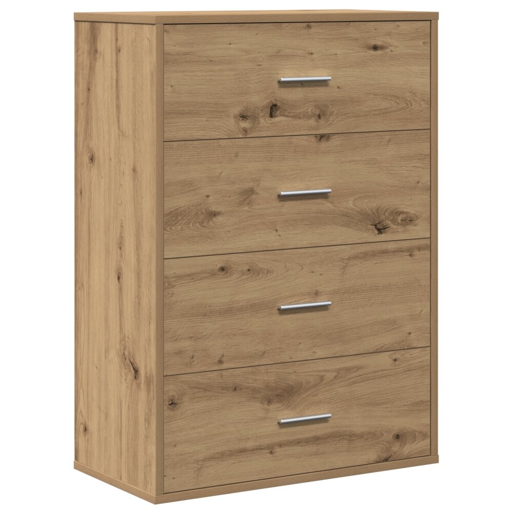 VidaXL Dressoir artisanaal eikenkleurig 60 x 31 x 84 cm Spaanplaat