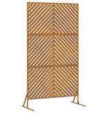 VidaXL Hekpanelen 100 x 50 x 180 cm Roestvrij staal