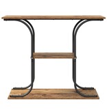 VidaXL Wandtafel met plank met opslag Oud hout 101 x 35 x 80.5 cm Bewerkt hout