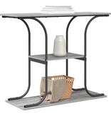 VidaXL Wandtafel Grijs sonoma 101 x 35 x 80.5 cm Bewerkt hout