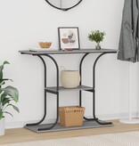 VidaXL Wandtafel Grijs sonoma 101 x 35 x 80.5 cm Bewerkt hout