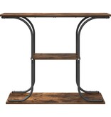 VidaXL Wandtafel Gerookt eiken 101 x 35 x 80.5 cm Bewerkt hout