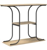 VidaXL Wandtafel Sonoma eiken 101 x 35 x 80.5 cm Bewerkt hout