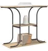 VidaXL Wandtafel Sonoma eiken 101 x 35 x 80.5 cm Bewerkt hout