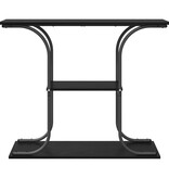 VidaXL Wandtafel met plank Zwart eiken 101 x 35 x 80.5 cm Bewerkt hout