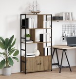 VidaXL Boekenkast artisanaal eikenkleurig 80 x 30 x 155,5 cm