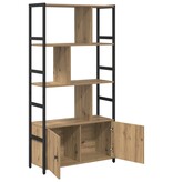 VidaXL Boekenkast artisanaal eikenkleurig 80 x 30 x 155,5 cm