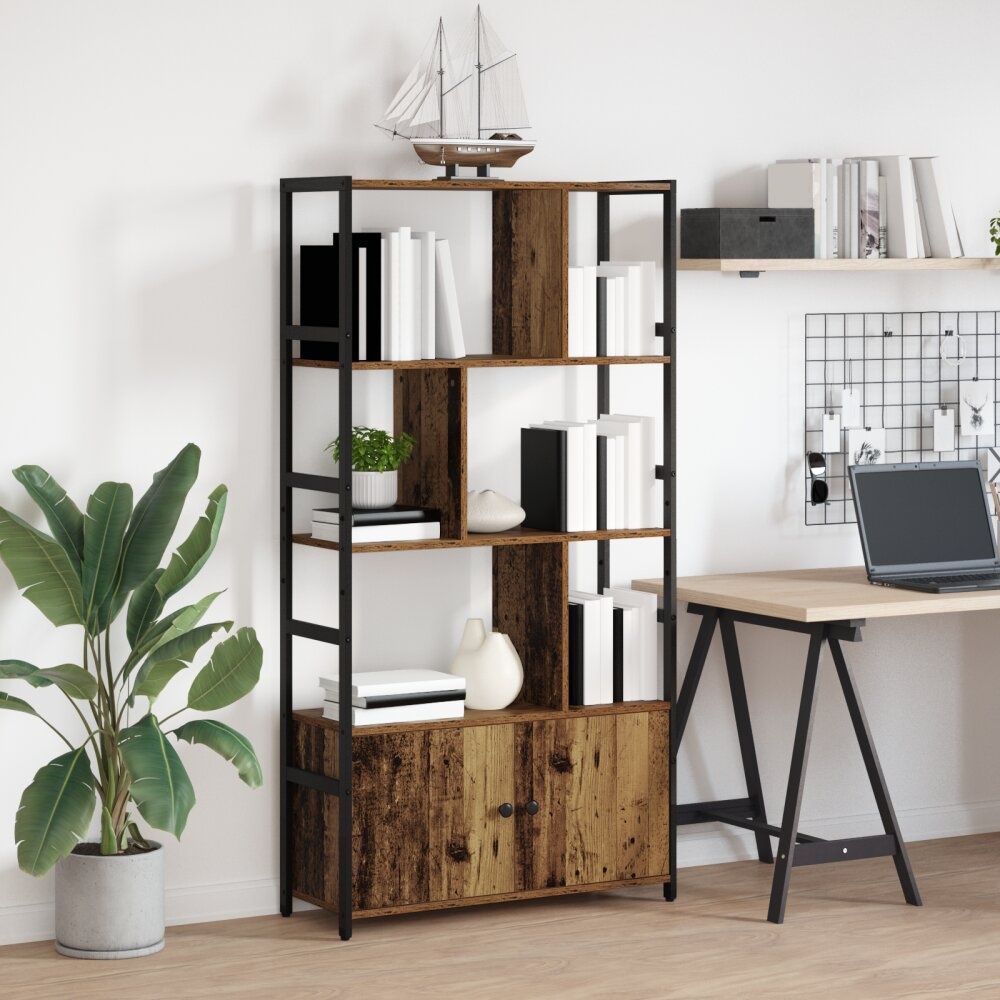 VidaXL Boekenkast Oud hout 80 x 30 x 155,5 cm Bewerkt hout