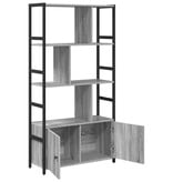 VidaXL Boekenkast Grijs sonoma 80 x 30 x 155,5 cm Bewerkt hout