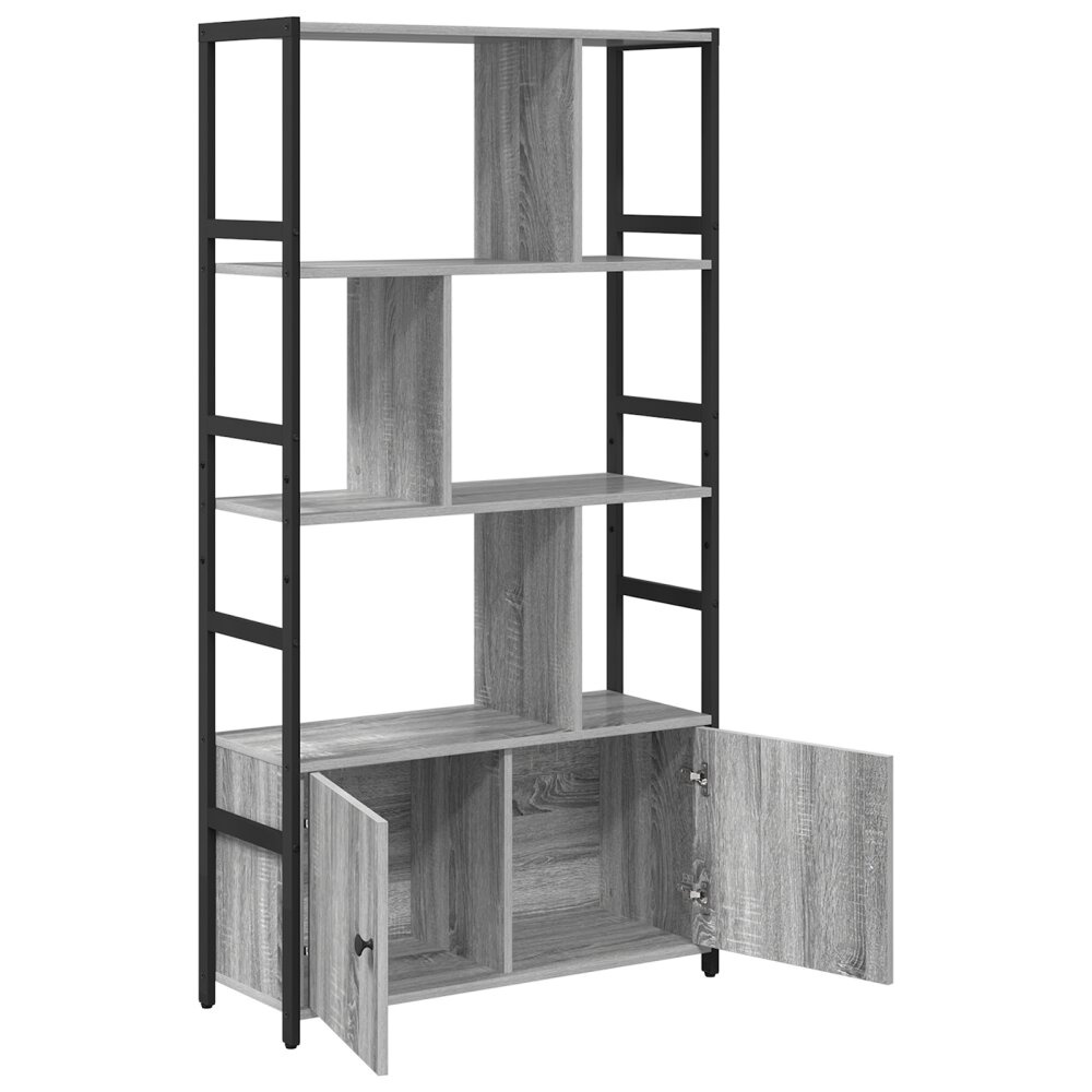 VidaXL Boekenkast Grijs sonoma 80 x 30 x 155,5 cm Bewerkt hout