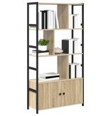 VidaXL Boekenkast Sonoma eiken 80 x 30 x 155,5 cm Bewerkt hout
