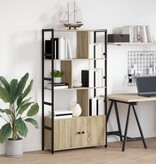 VidaXL Boekenkast Sonoma eiken 80 x 30 x 155,5 cm Bewerkt hout