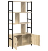 VidaXL Boekenkast Sonoma eiken 80 x 30 x 155,5 cm Bewerkt hout