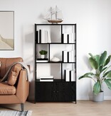 VidaXL Boekenkast Zwart eiken 80 x 30 x 155,5 cm Bewerkt hout