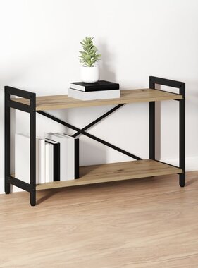 VidaXL Boekenkast artisanaal eikenkleurig 80 x 30 x 48.5 cm