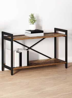 VidaXL Boekenkast Oud hout 80 x 30 x 48.5 cm Bewerkt hout
