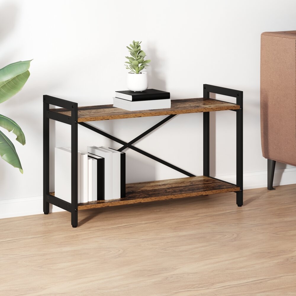 VidaXL Boekenkast Oud hout 80 x 30 x 48.5 cm Bewerkt hout