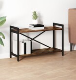 VidaXL Boekenkast Gerookt eiken 80 x 30 x 48.5 cm Bewerkt hout