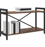 VidaXL Boekenkast Gerookt eiken 80 x 30 x 48.5 cm Bewerkt hout