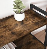 VidaXL Boekenkast Gerookt eiken 80 x 30 x 48.5 cm Bewerkt hout